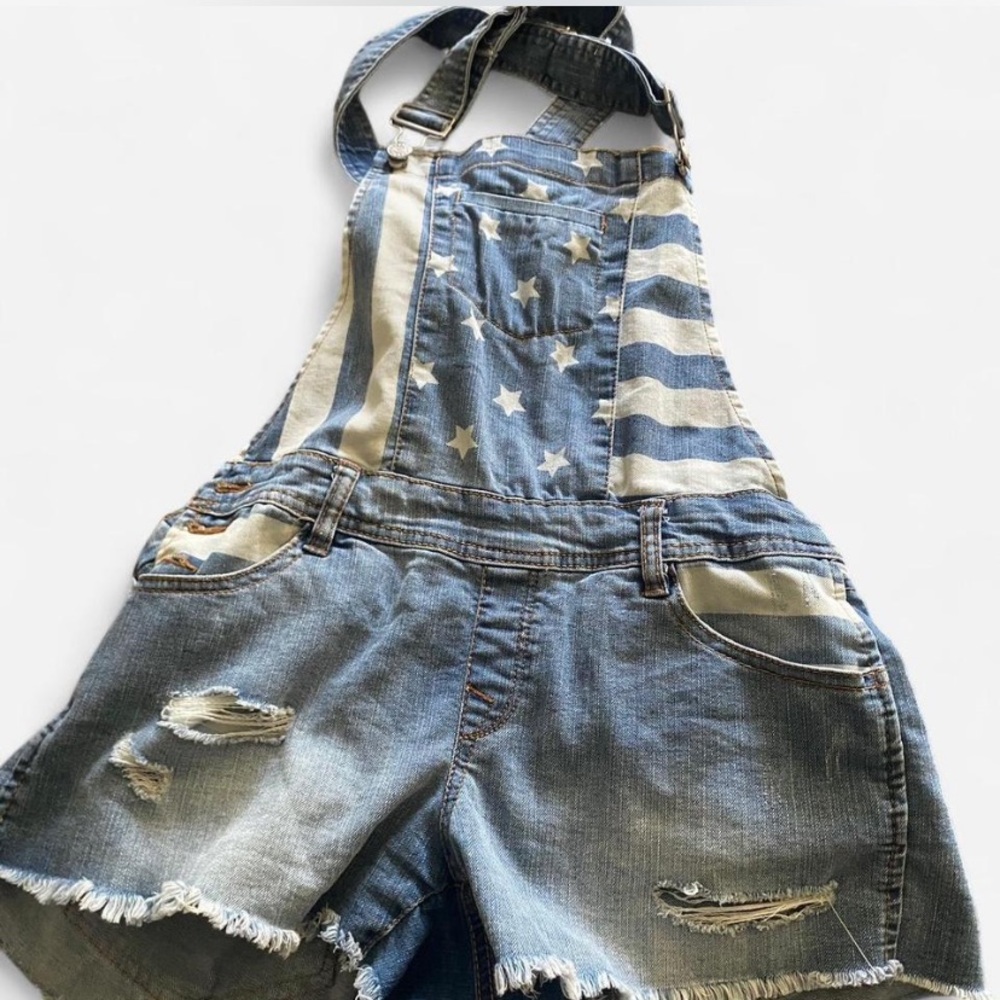 Refuge Blue Denim Overalls